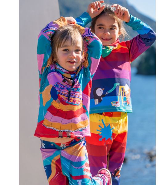 Guantes de esquí con efecto tie-dye para niñas